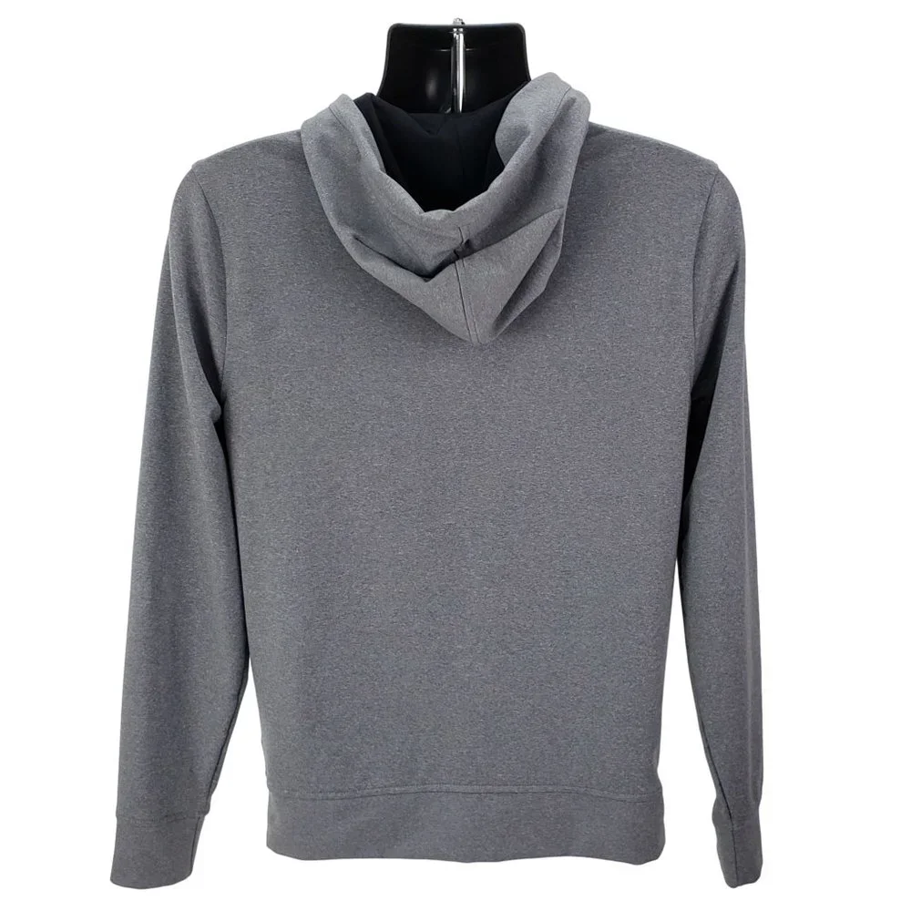 Spyder Full Zip Jacket Men's Small Gray Performance Hooded Athletic Outdoor Coat
